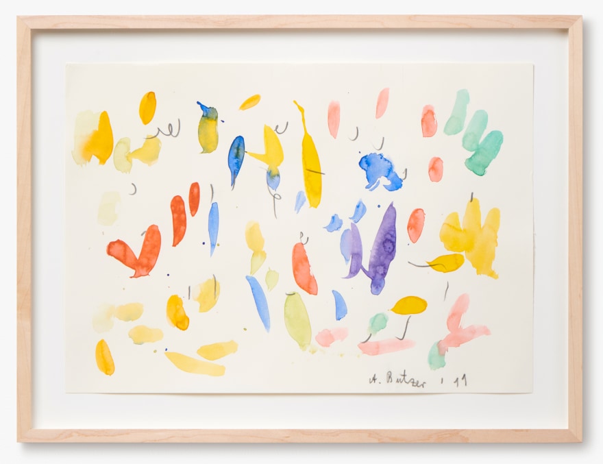 Andr&eacute; Butzer, Untitled, 2011. Water Color and Graphite on Paper, 11 3/4 x 16 1/2 in, 30 x 42 cm (AB11.002)