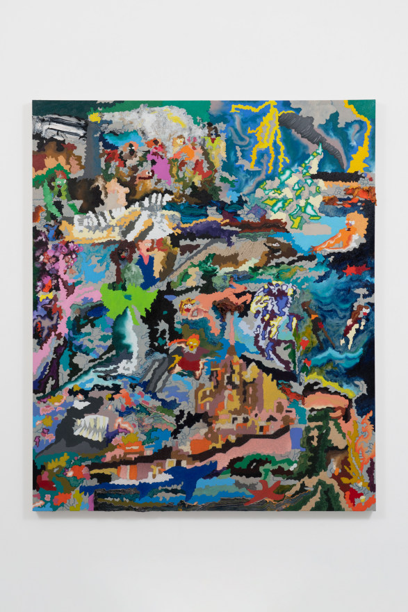 Cindy Phenix Obliteration, 2022 Oil and pastel on linen 72 x 60 in 182.9 x 152.4 cm (CP22.047)