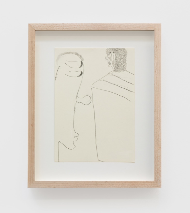 Ulrich Wulff, Untitled, 2019, Graphite on paper, 8 x 5 3/4 in (20.3 x 14.6 cm), UWU19.019