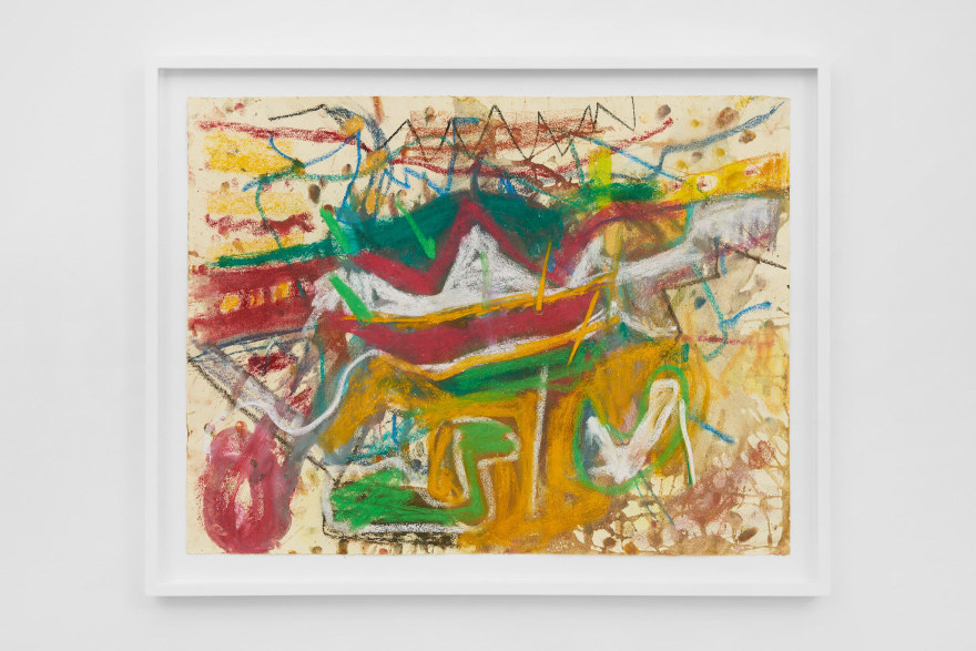 Anke Weyer Untitled, 2021 Pastel on paper 21 7/8 x 27 3/4 x 1 1/2 in (framed) 55.5 x 70.5 x 3.8 cm (framed) (AWE22.005)