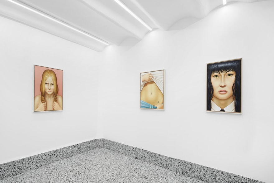 Installation view of Falk Gernegro&szlig; I Le pique-nique, (May 26 - July 20, 2023). Nino Mier Gallery, Brussels.