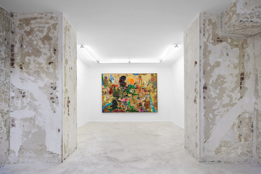 Installation view of Michael Bauer, Return to Ether Shelter, (June 25 - July 30, 2022). Nino Mier Gallery Brussels
