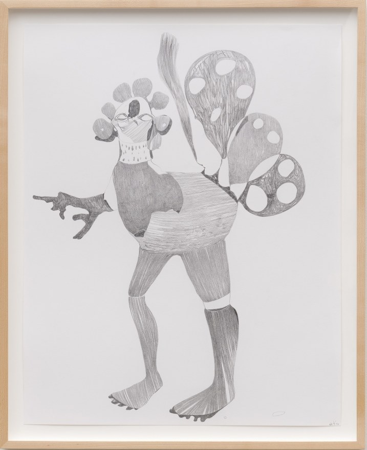 Nicola Tyson Graphite Drawing #16 , 2014 Graphite on paper 26 3/4 x 21 3/4 x 1 1/2 in (framed) 67.94 x 55.24 x 3.81 cm (framed) (NTY23.020)