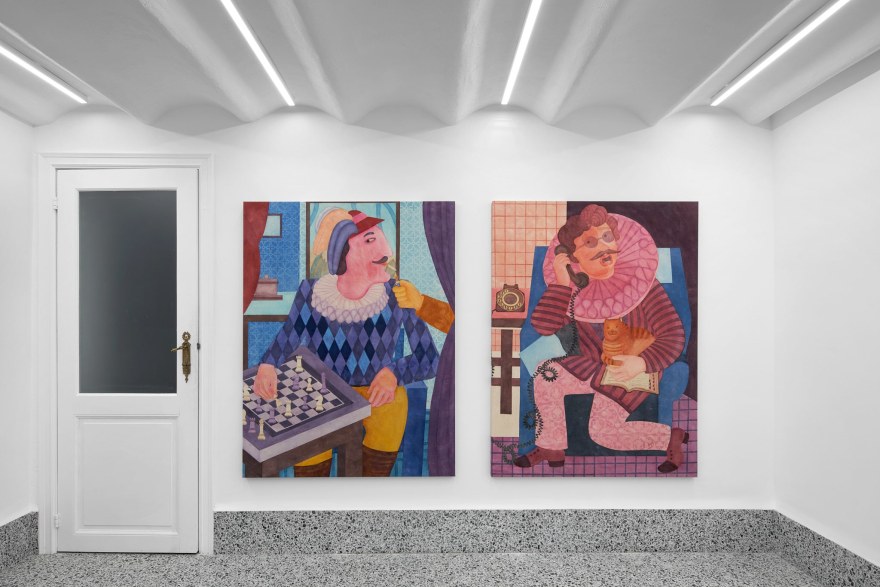 Installation view of Orkideh Torabi, Sneak Peek: Backstage Stories, Nino Mier Gallery, Brussels Allard 41, September 12 &ndash; October 26, 2024