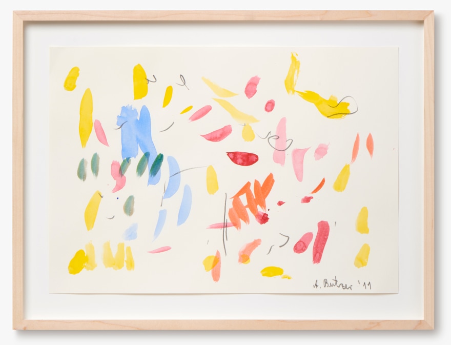 Andr&eacute; Butzer, Untitled, 201.1 Water Color and Graphite on Paper, 11 3/4 x 16 1/2 in, 30 x 42 cm (AB11.008)