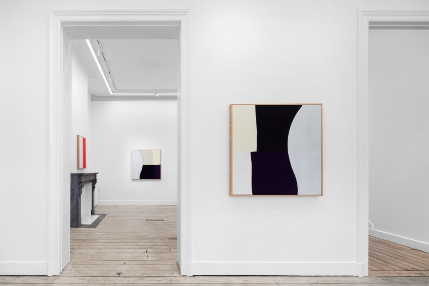 Installation view of Ethan Cook I Entities, (May 26 - July 20, 2023). Nino Mier Gallery, Brussels.