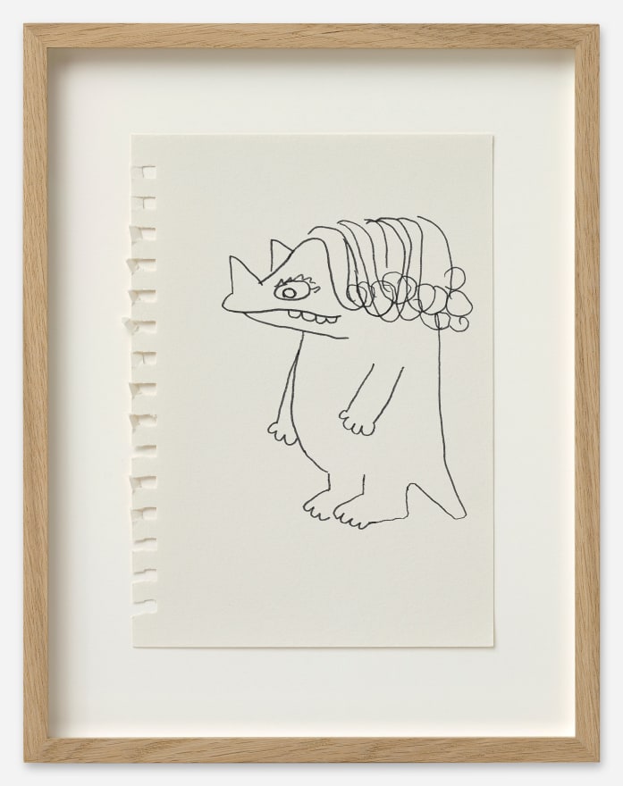 Stefan Rinck Untitled, 2022 Ink on drawing notebook paper 8 1/4 x 5 1/2 in (unframed) 21 x 14 cm (unframed)&nbsp; 11 3/4 x 9 1/8 x 1 1/8 in (framed) 30 x 23 x 3 cm (framed) (SRI22.036)