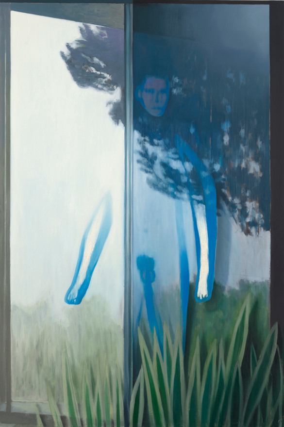 Jonathan Wateridge Glasshouse, 2023 Oil on linen 88 5/8 x 59 in 225 x 150 cm (JWA23.006)
