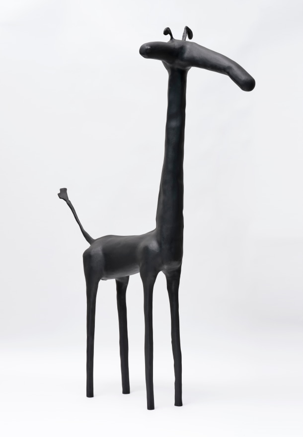 Rafa Macarr&oacute;n Untitled, 2022 Bronze (black, medium) 55 1/8 x 39 3/8 x 19 3/4 in 140 x 100 x 50 cm Weight: 40 kg / 88.2 lbs Edition of 6 plus 2 artist's proofs (#1/6) (RMA22.012)