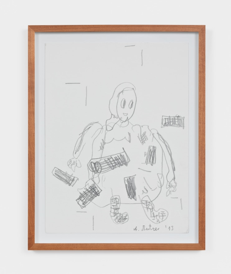 Andr&eacute; Butzer Untitled, 2013 Pencil on paper 12 1/2 x 9 1/2 in - 32 x 24 cm (unframed) 14 3/4 x 11 5/8 in - 37.5 x 29.5 cm (framed) (AB21.066)