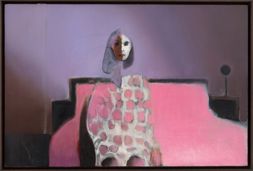 Jonathan Wateridge Purple Room, 2023 Oil on canvas 20 3/4 x 30 5/8 in (framed) 52.7 x 77.8 cm (framed) (JWA23.046)