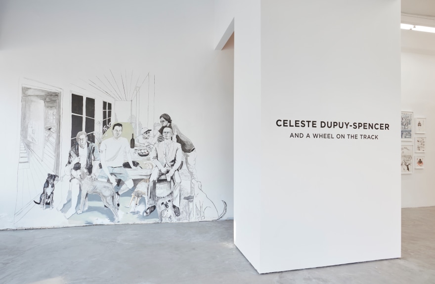 Installation view of Celeste Dupuy-Spencer: And a Wheel on the Track (April 2 &ndash; May 14, 2016), Nino Mier Gallery, Los Angeles