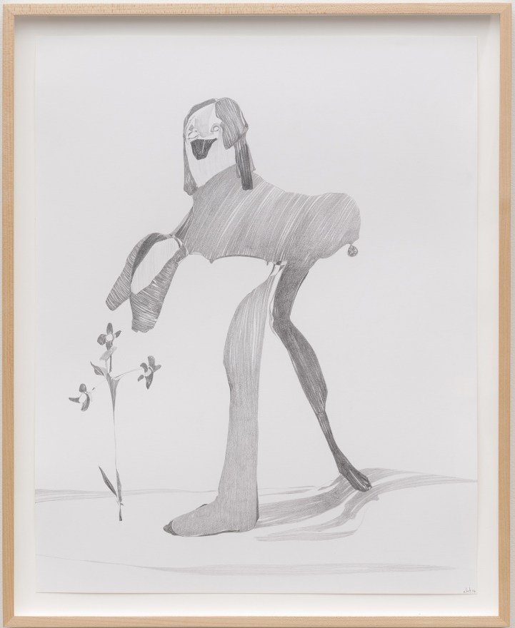 Nicola Tyson Graphite Drawing #14, 2014 Graphite on paper 26 3/4 x 21 3/4 x 1 1/2 in (framed) 67.94 x 55.24 x 3.81 cm (framed) (NTY23.018)