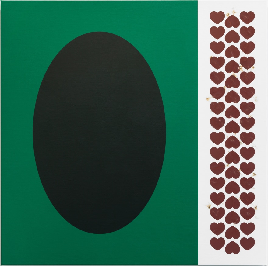 Thomas Wachholz, &ldquo;MATCHBOX&rdquo; #1, 2019, Acrylic and red phosphorus, binder on canvas, 39 3/8 x 39 3/8 x 1 3/8 in (100 x 100 x 3.5 cm), TW19.001