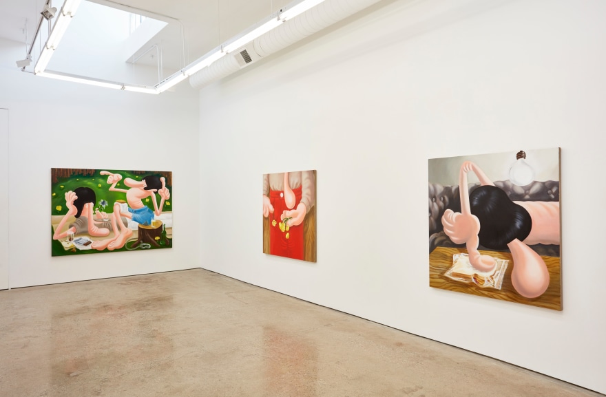 Installation view 2 of Louise Bonnet: Paintings (April 23 &ndash; June 4, 2016), Nino Mier Gallery, Los Angeles