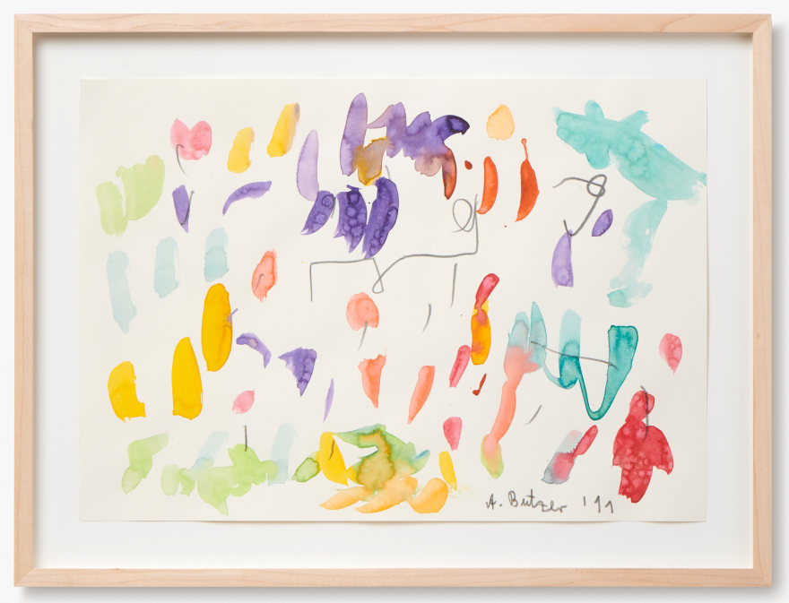 Andr&eacute; Butzer, Untitled, 2011. Water Color and Graphite on Paper, 11 3/4 x 16 1/2 in, 30 x 42 cm (AB11.017)