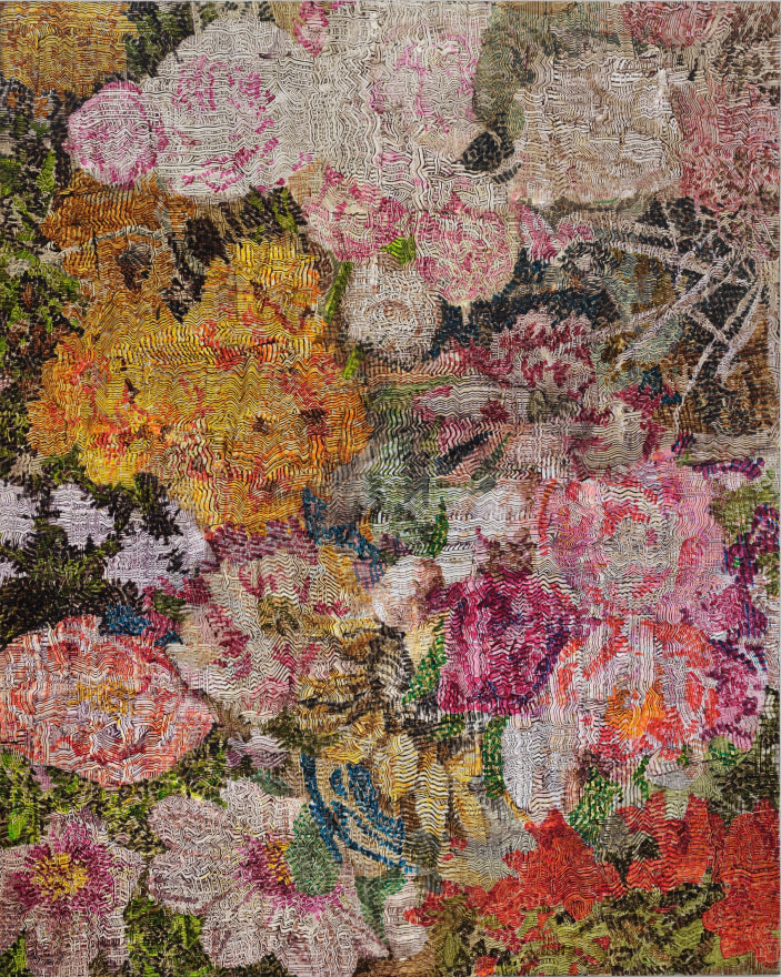 Gregory Hodge Millefleur, 2025 Acrylic on linen 78 3/4 x 63 in 200 x 160 cm (GHO25.022)
