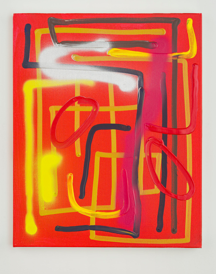 Andr&eacute; Butzer Untitled, 2019 Acrylic on canvas 20 1/8 x 15 3/4 in 51 x 40 cm (AB19.033)