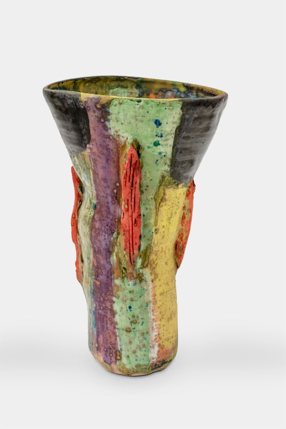 Roger Herman Untitled, 2022 Glazed ceramic 19 1/2 x 12 x 11 in 49.5 x 30.5 x 27.9 cm (ROH23.028)