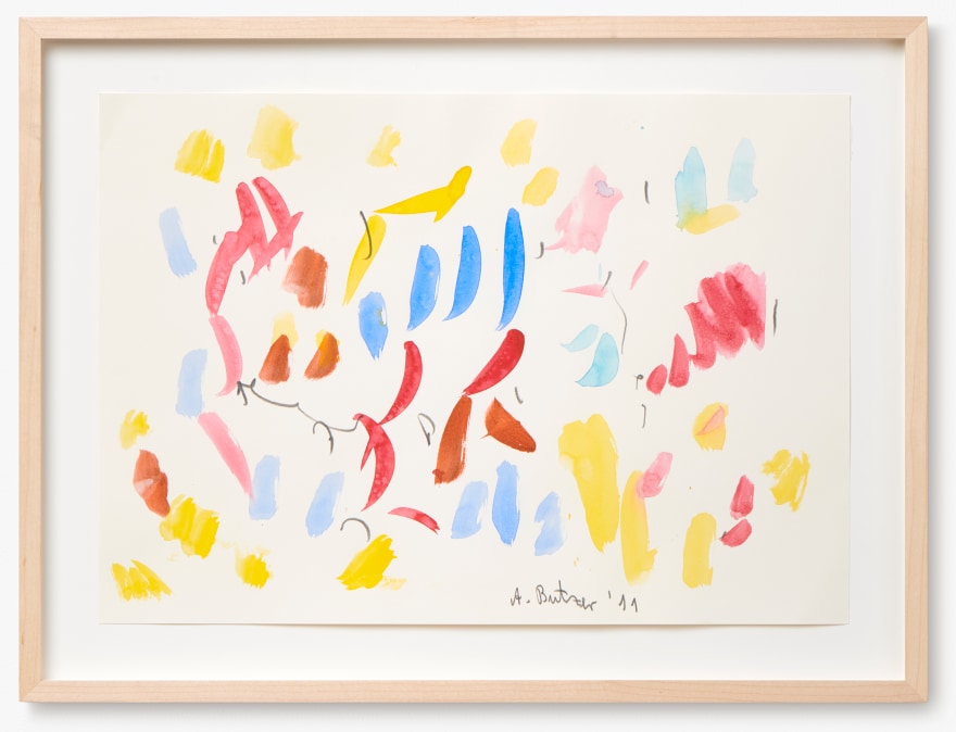 Andr&eacute; Butzer, Untitled, 2011. Water Color and Graphite on Paper, 11 3/4 x 16 1/2 in, 30 x 42 cm (AB11.009)