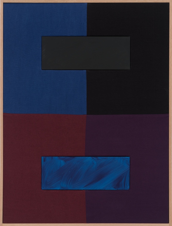 Ethan Cook Flowers of Spirit I, 2023 Hand woven cotton and acrylic on aluminum 40 x 30 in 101.6 x 76.2 cm (ECO23.036)