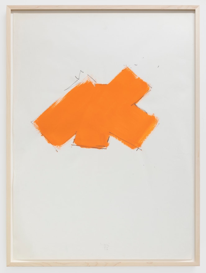 Imi Knoebel Untitled, 1976 Oil and graphite on paper 39 3/8 x 27 1/2 in 100 x 70 cm (IK76.002)