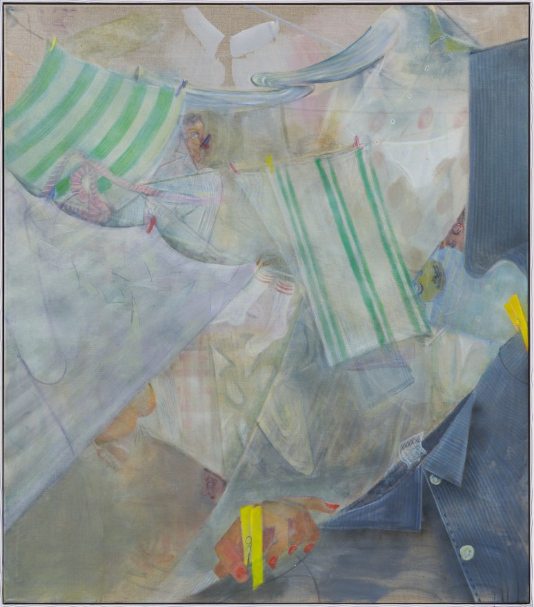 Tomasz Kowalski Laundry Labyrinth, 2012 Oil, acrylic, and spray on canvas 64 1/8 x 56 3/4 in 163 x 144 cm (TKO22.007)