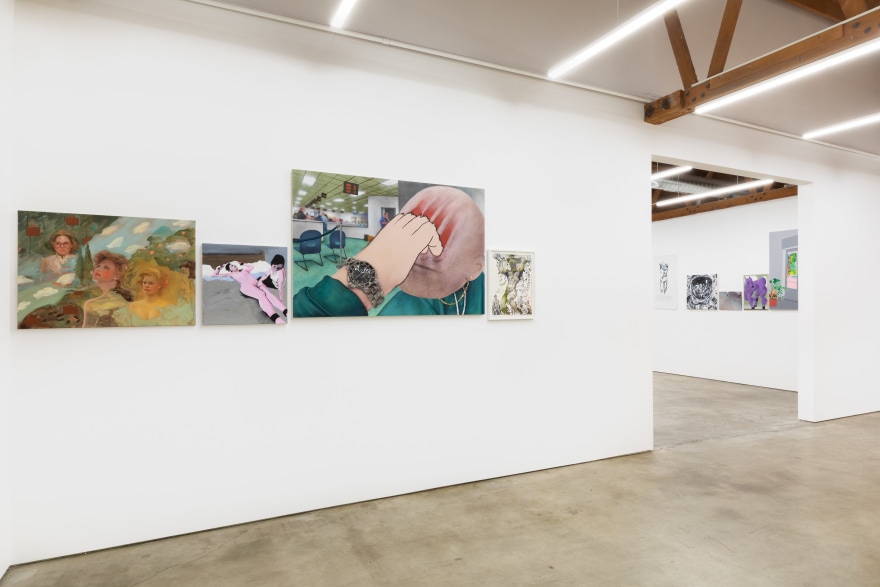 Installation view 4 of To Paint is To Love Again, Curated by Olivier Zahm (January 18-28, 2020) at Nino Mier Gallery, Los Angeles