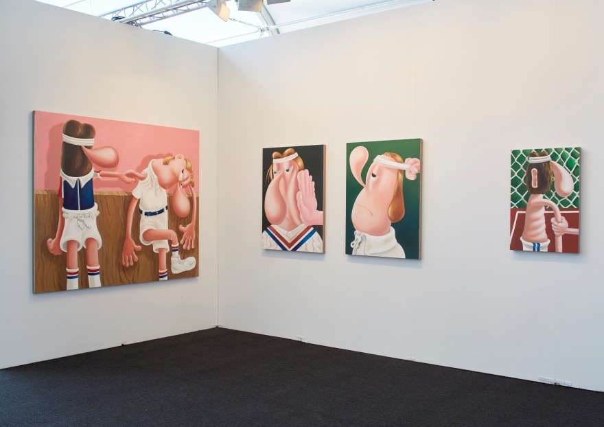 Installation view of Louise Bonnet: Freeways at Art Los Angeles Contemporary, 2016