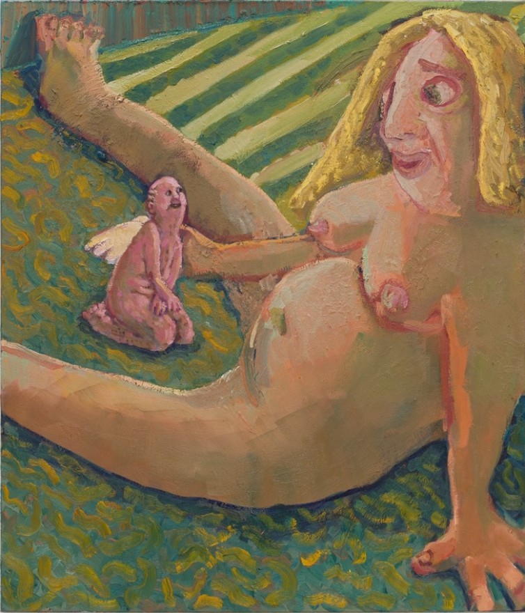 Shanee Roe 3 Wishes, 2025 Acrylic and oil on canvas 55 1/8 x 47 1/4 in 140 x 120 cm (SRO25.008)