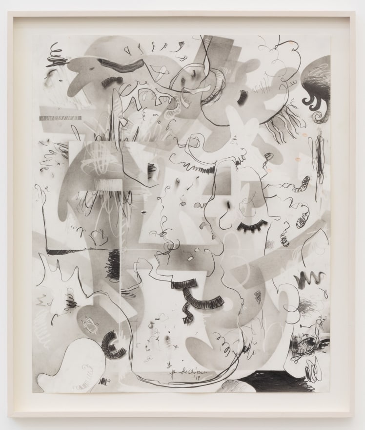 Jan-Ole Schiemann, Untitled, 2019, Graphite on paper, 24 1/8 x 20 1/8 in (61 x 51 cm), JS19.007