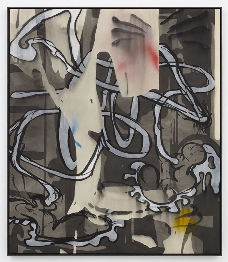 Jan-Ole Schiemann, Modzombie I, 2015, Ink and acrylic on canvas, 140 x 120 cm, JS15.013
