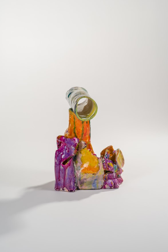 Antwan Horfee Frozen&rsquo;s trash, 2022 Glazed ceramic 7 7/8 x 8 5/8 x 12 1/4 in 20 x 22 x 31 cm (HOR22.027)
