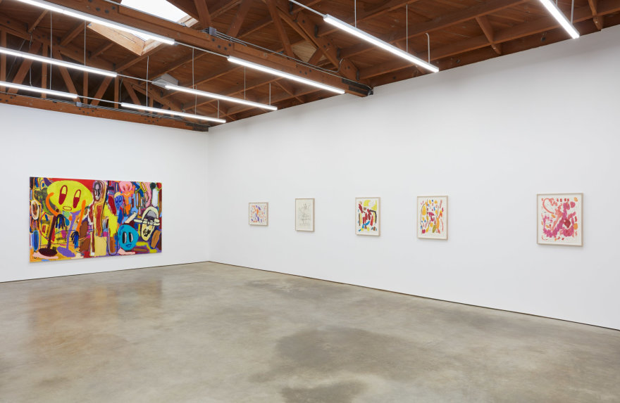 Installation View of &quot;Verbotene Pl&auml;tze,&quot; and series of Butzer Drawings