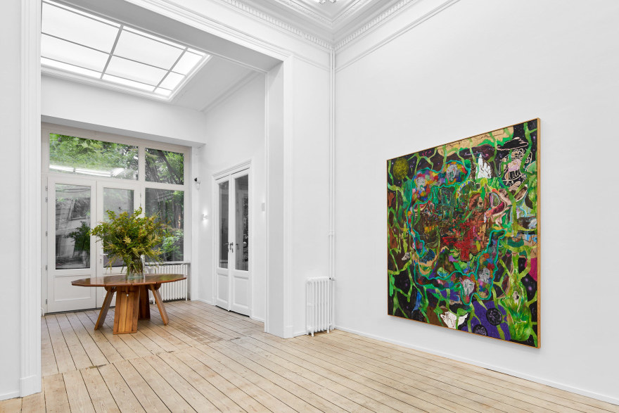 Installation view of Michael Bauer, Return to Ether Shelter, (June 25 - July 30, 2022). Nino Mier Gallery Brussels