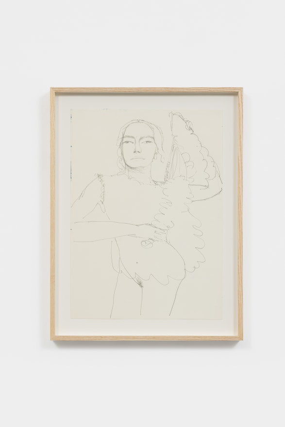 M&ograve;nica Subid&eacute; the hypnotic woman, 2021 Pencil on paper 16 1/2 x 12 1/2 x 1 1/2 in (framed) 41.9 x 31.8 x 3.8 cm (framed) (MSU21.066)