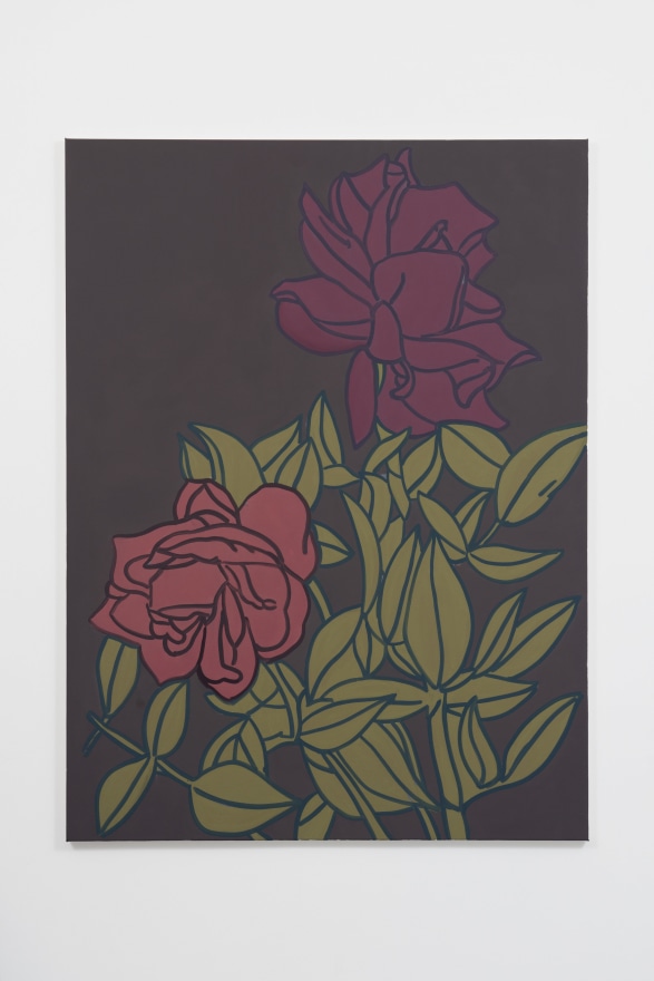 Hubert Schmalix Flowers, Roses, 2021 Oil on linen 68 7/8 x 51 1/8 in 175 x 130 cm (HSC22.009)