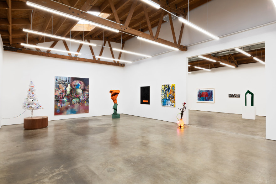 Some Trees, Organized by Christian Malycha, 2019, Nino Mier Gallery, Los Angeles, Installation view of Southwestern Corner of Secondary Room