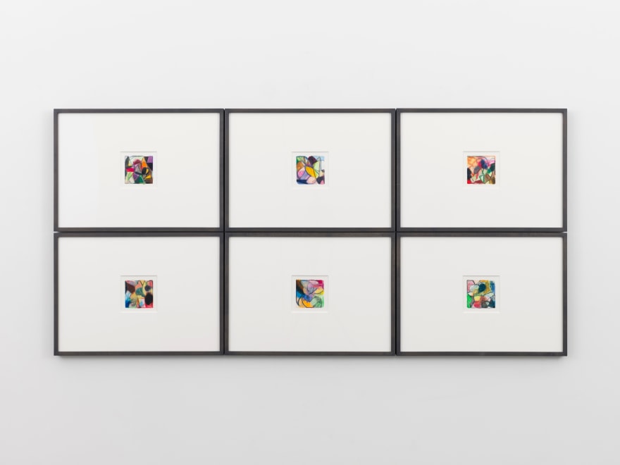 Liliane Tomasko Psyche of the Portrait (Suite 1-6), 2025 Six individual works in oil pastel on paper Each: 15 5/8 x 21 5/8 in (framed) 39.6 x 54.9 cm (framed) (LTO25.029)  Liliane Tomasko Psyche of the Portrait (Suite 1-6), 2025 Six individual works in oil pastel on paper Each: 15 5/8 x 21 5/8 in (framed) 39.6 x 54.9 cm (framed) (LTO25.029)