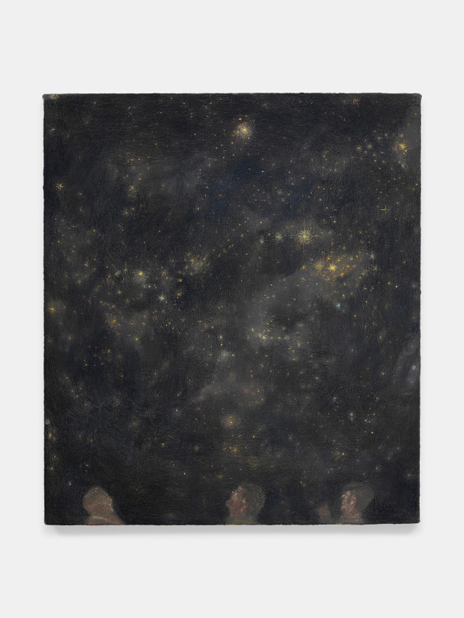 Marin Majic There somewhere, 2022, Colored pencil, oil color and marble dust on linen, 15 x 13 in, 38.1 x 33 cm (MMA22.016)