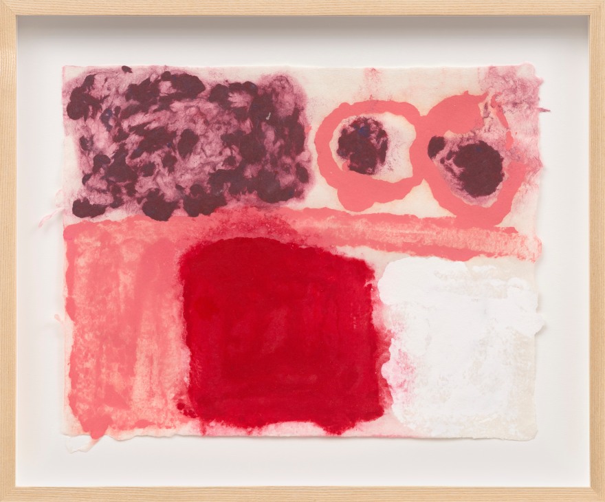 Ethan Cook Untitled, 2023 Pigmented paper pulp 14 x 17 in (framed) 35.6 x 43.2 cm (framed) (ECO23.109)