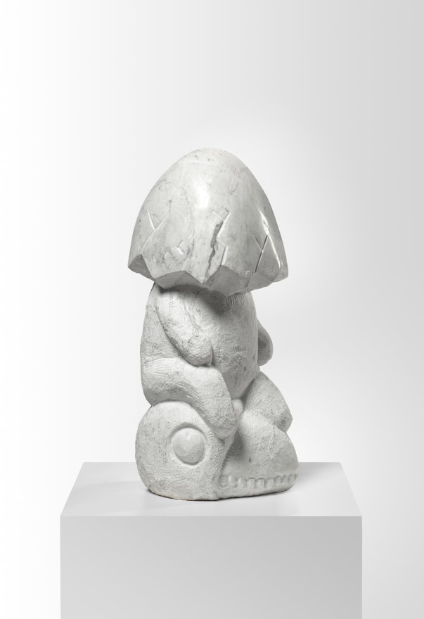 Stefan Rinck, Open Egg, 2019. Marble, 61 x 30 x 24 cm (SRI19.012)