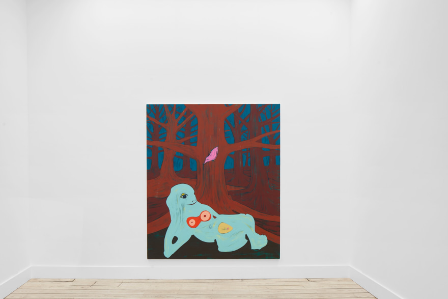Installation View of Nicola Tyson, A Bit Touched, (November 18 - December 17, 2022). Nino Mier Gallery, Brussels.