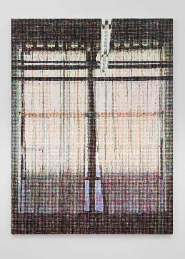 Asher Liftin Window in the Studio, 2023 Acrylic ink on canvas 78 3/4 x 59 in 200 x 150 cm (ALI23.005)
