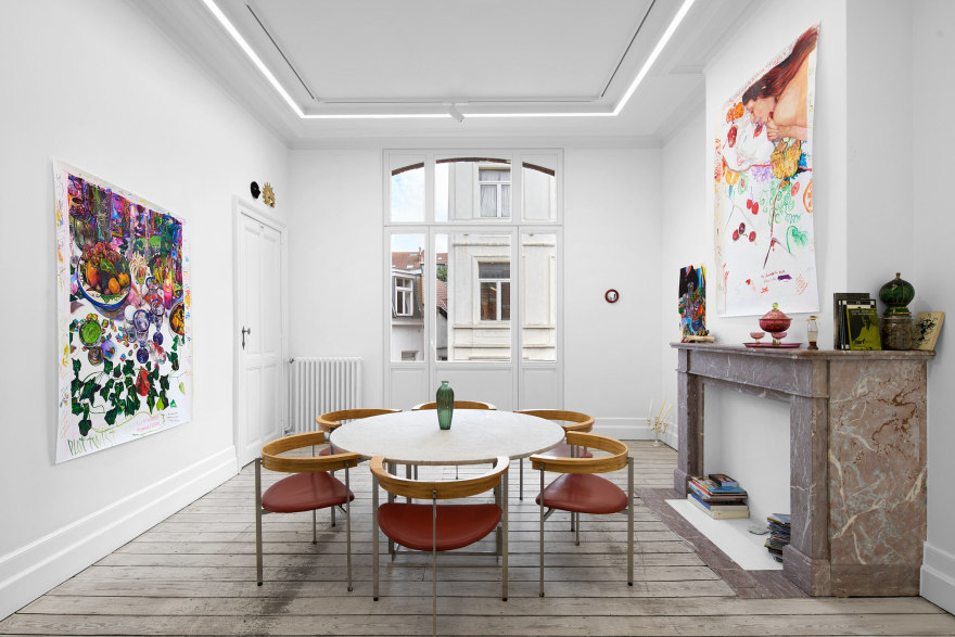 Installation view of Giulia Messina, The statue kissed me but no one was looking at us, Nino Mier Gallery, Brussels, June 13 – July 19, 2025