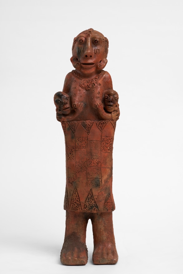 Seyni Awa Camara Untitled, c. 1992 Fired clay 41 3/4 x 11 3/4 x 9 in 106 x 30 x 23 cm (SAW22.012)