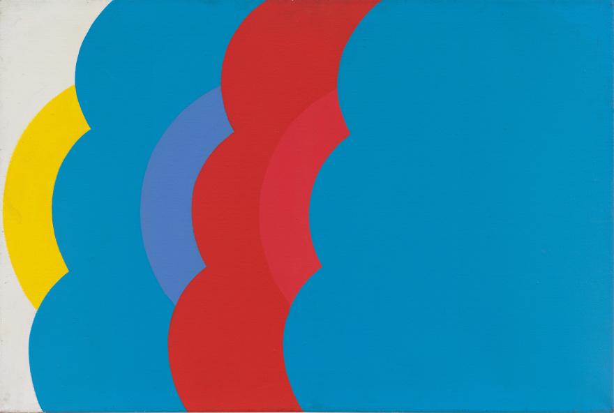 Georg Karl Pfahler Doppel Blau Tex, 1966-1967 Acrylic on canvas 47 1/4 x 31 1/2 in 120 x 80 cm (GKA20.009)