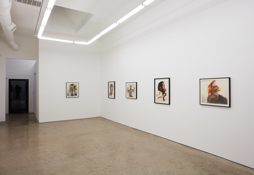 Installation View of &quot;Face Farces&quot; (2019) facing Entrance angled to the Right