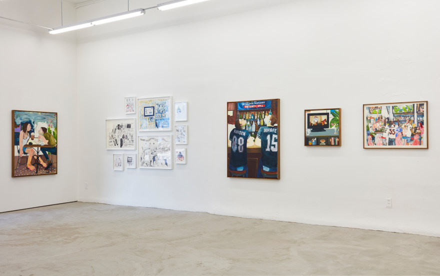 Installation view 3 of Celeste Dupuy-Spencer: And a Wheel on the Track (April 2 &ndash; May 14, 2016), Nino Mier Gallery, Los Angeles