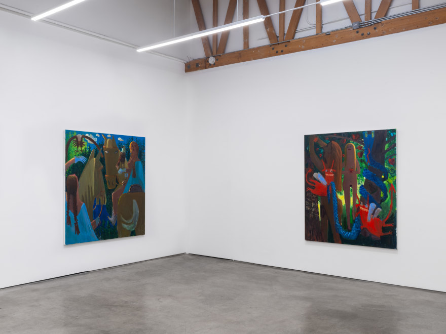 Installation View of Kyle Staver, ERZ&Auml;HLERIN, LOS ANGELES GALLERY ONE, May 18 - June 29, 2024